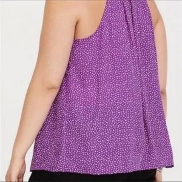 Torrid Polka Dot Chiffon Georgette Tank Size 0X - Picture 2 of 5